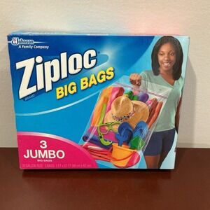 Ziploc Big Bags - 2 JUMBO 20 Gallon Bags Discontinued Organization & Storage